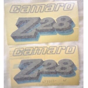 Chevrolet Camaro Z28 Decal Set Blue Grey Black Vintage Style 473565-47 2 Pack